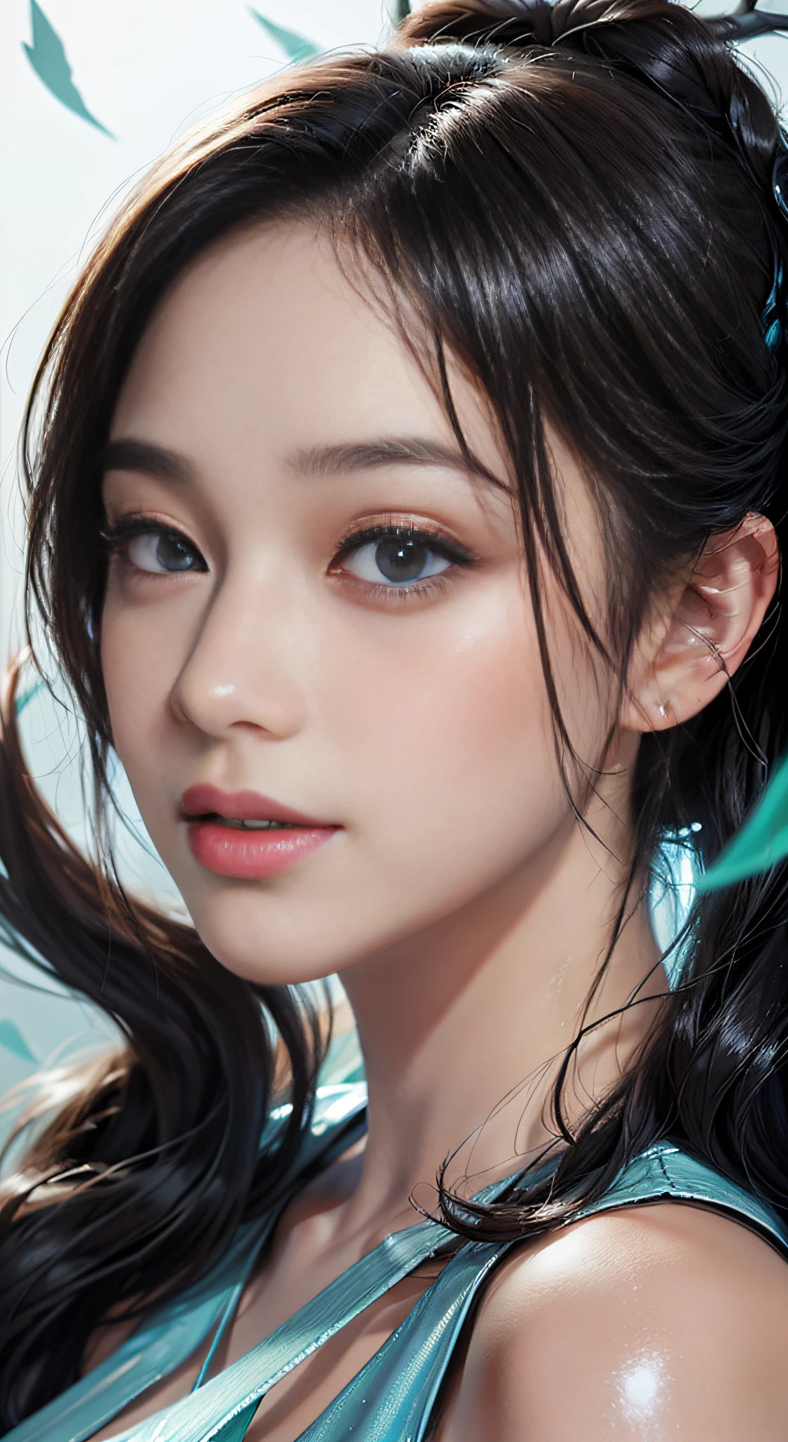 Cool illustrations inspired by NFT art、Brighten the background、Fantastical、hiquality,(Ultra-detailed face:a smile), (Detailed eyes:dual), Shiny skin, (Glossy lips ,