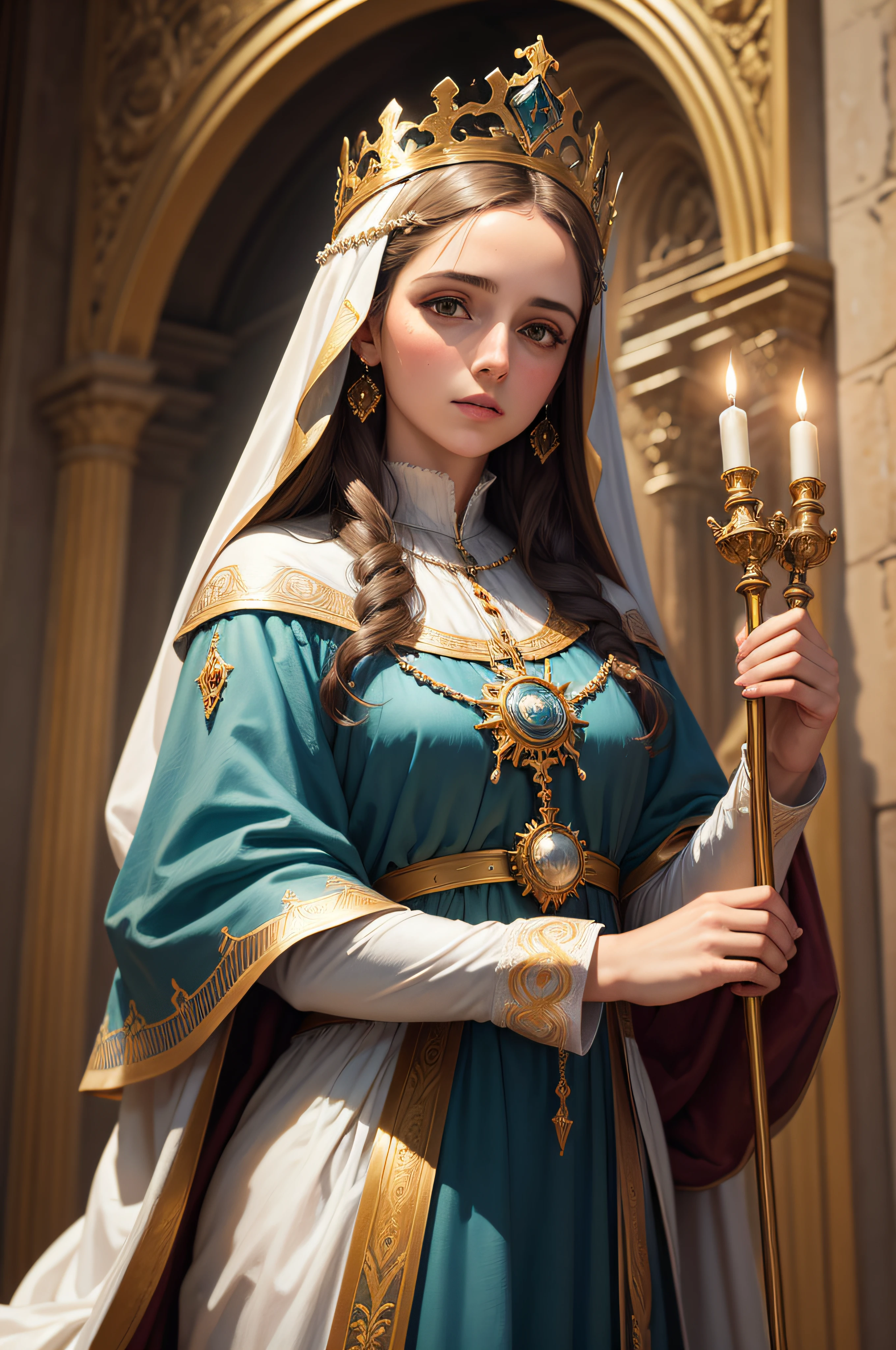 Imagem de uma pintura da Virgem rodeada de anjos, queen of heaven, Virgem Maria, majestosa mulher de santo, catholic religious art, santo e belo, imagens sagradas, Directed by: Antonio de la Gandara, mary in a sanctuary, Directed by: Cristofano Allori, Catholic, Retrato da Virgem Maria, Directed by: Eugeniusz Zak, Directed by: Giovanni Bernardino Mazzolini