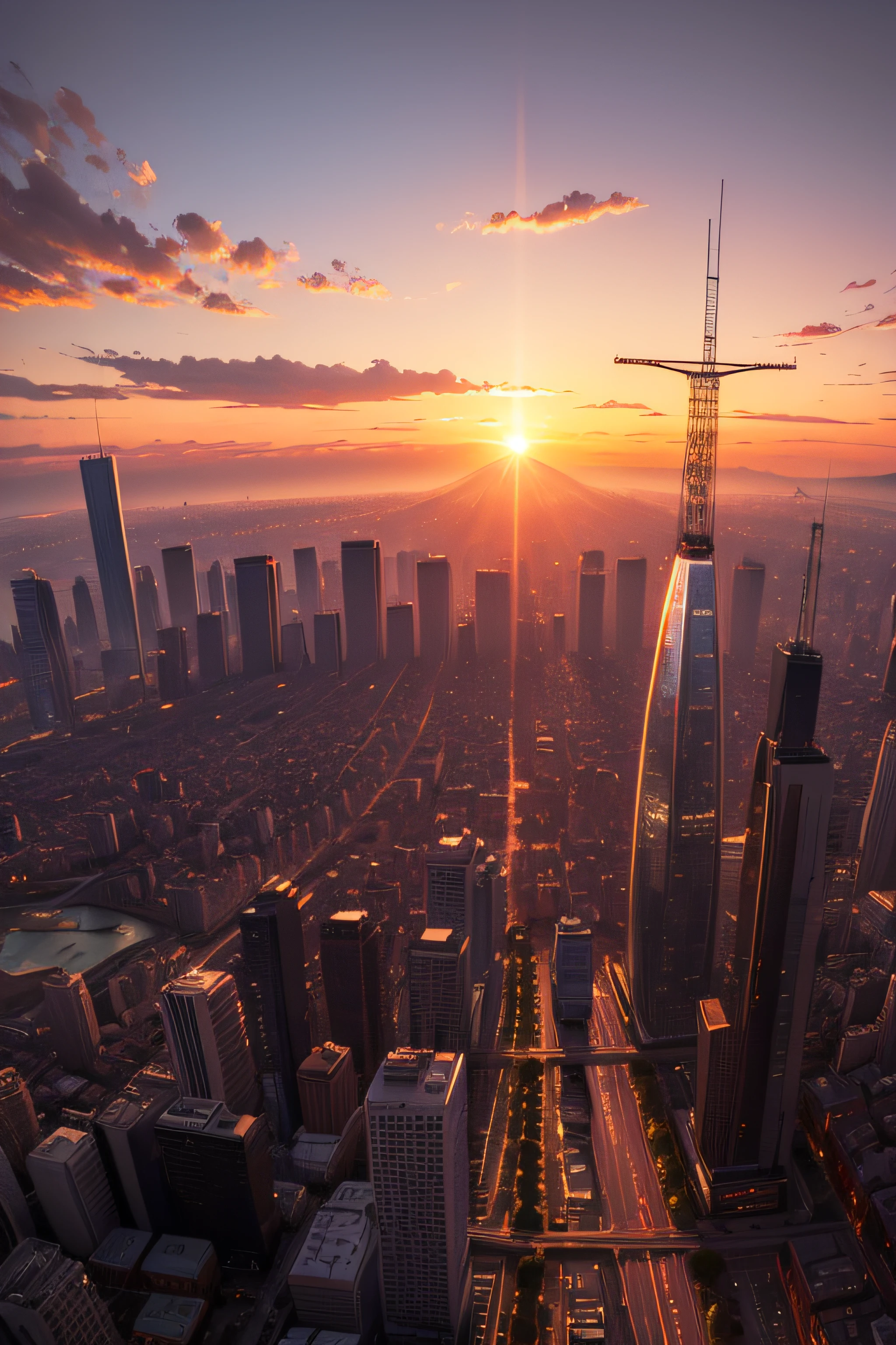 SUNSET, CITY