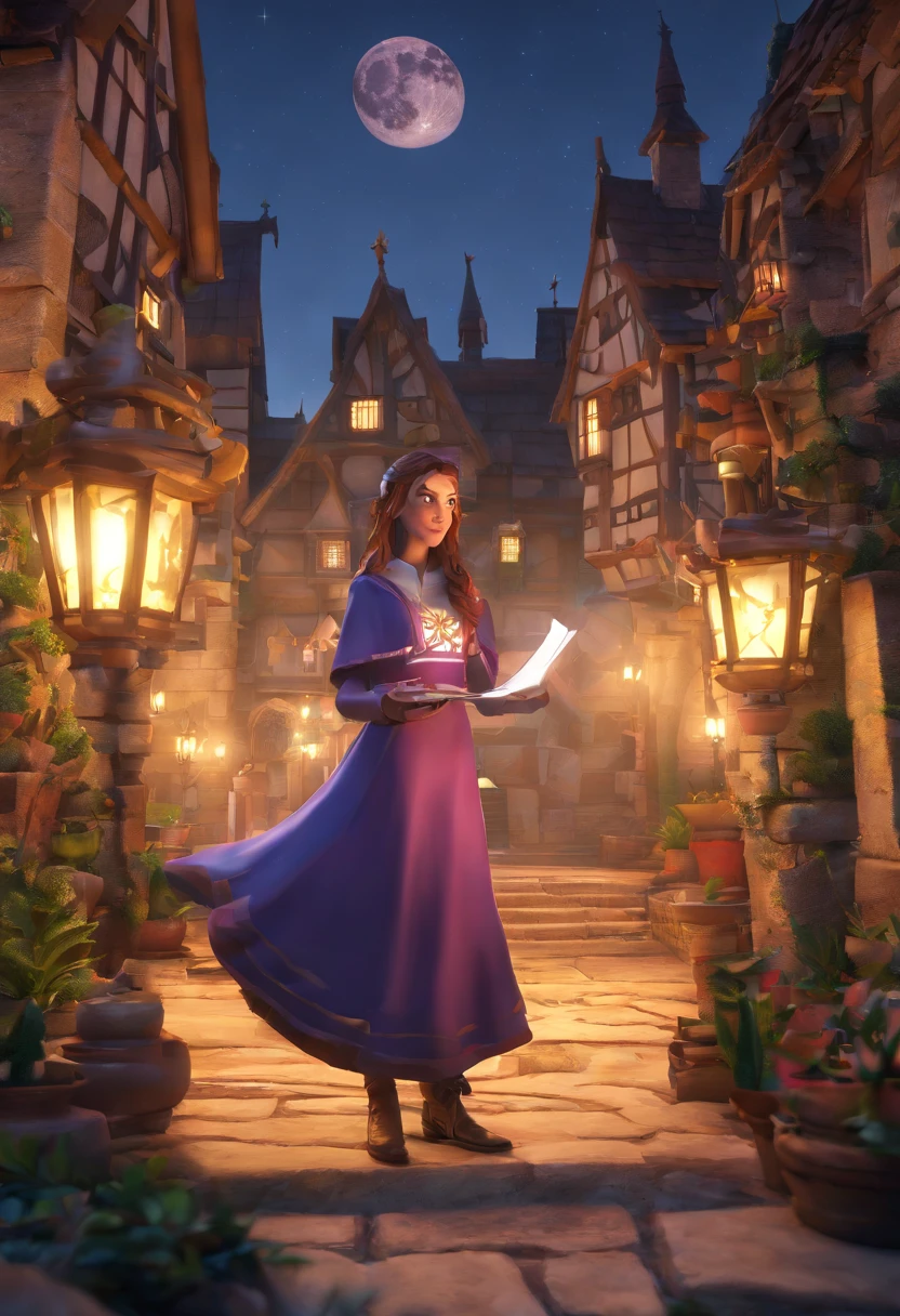 title: "The Crescent Moon School of Sorcery"
Sinopse: An ordinary teenager from a Noble family receives a mysterious letter that invites her to the Crescent Moon School of Sorcery, onde ela descobre seu potencial como bruxa. There, She makes friends and faces magical challenges, while unraveling ancient secrets that threaten the world of sorcerers.