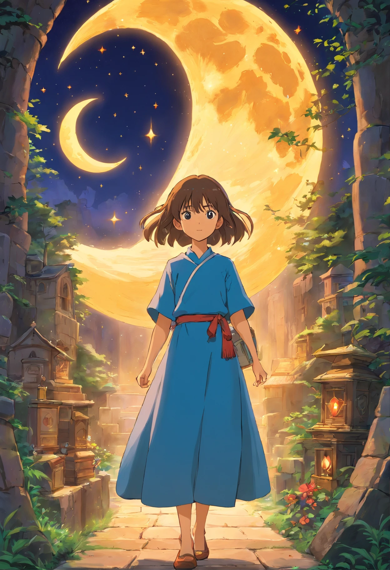 title: "The Crescent Moon School of Sorcery"
Sinopse: An ordinary ager from a Noble family receives a mysterious letter that invites her to the Crescent Moon School of Sorcery, onde ela descobre seu potencial como bruxa. There, Make friends and face magical challenges, while unraveling ancient secrets that threaten the world of sorcerers.
