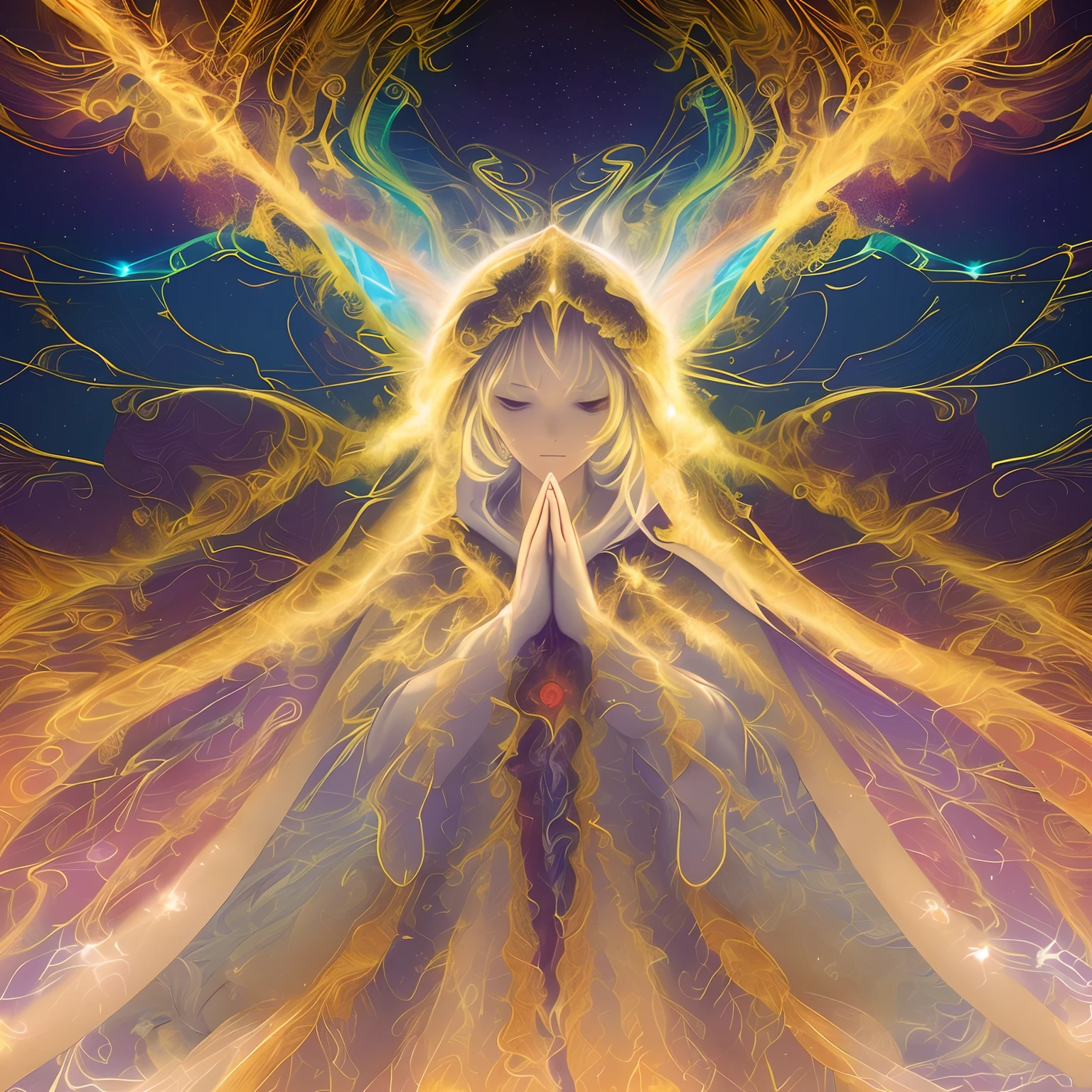 anime big breast, Anime girl, Anime art, anime big breast, Anime girl, anime big breast, anime big breast, Anime girl, anime big breast, glowing angelic being, holy fire spell art, glowing holy aura, emanating magic from her palms, aura of power. Detailed, glowing golden aura, ethereal angelic being of light, holy flame spell, radiating rebirth energy, Goddess of Light