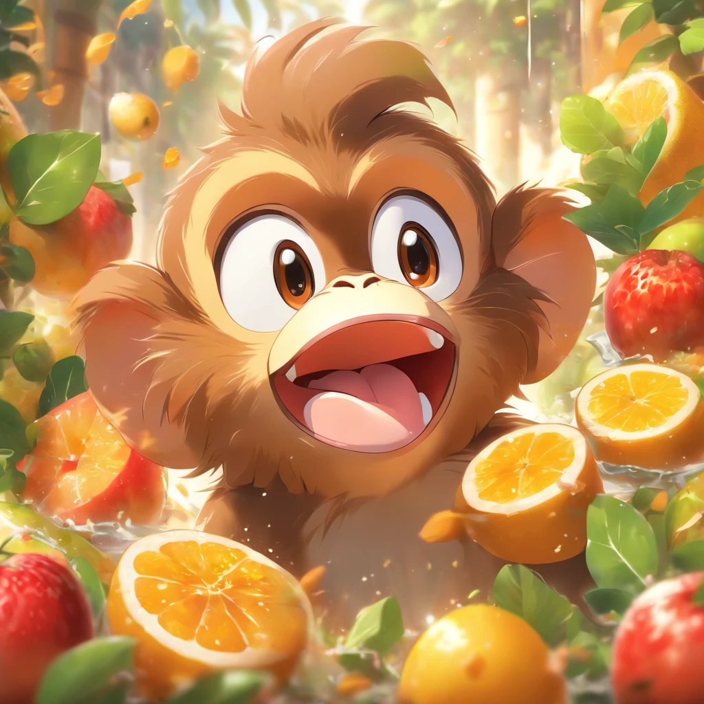 (Best quality,4K,8K,A high resolution,Masterpiece:1.2),Ultra-detailed,(Realistic,Photorealistic,photo-realistic:1.37),Vector illustration,(Round badge:1.2),Cute monkey,Fruits,Rich colors,Detailed texture,adorable eyes,simplistic design,Vibrant colors,Smooth gradients,curved shapes,Stylized forms,nature elements,Cheerful ambiance,Convivial atmosphere,Feeling of health,positive energy,Artistic charm,Pleasing aesthetics
