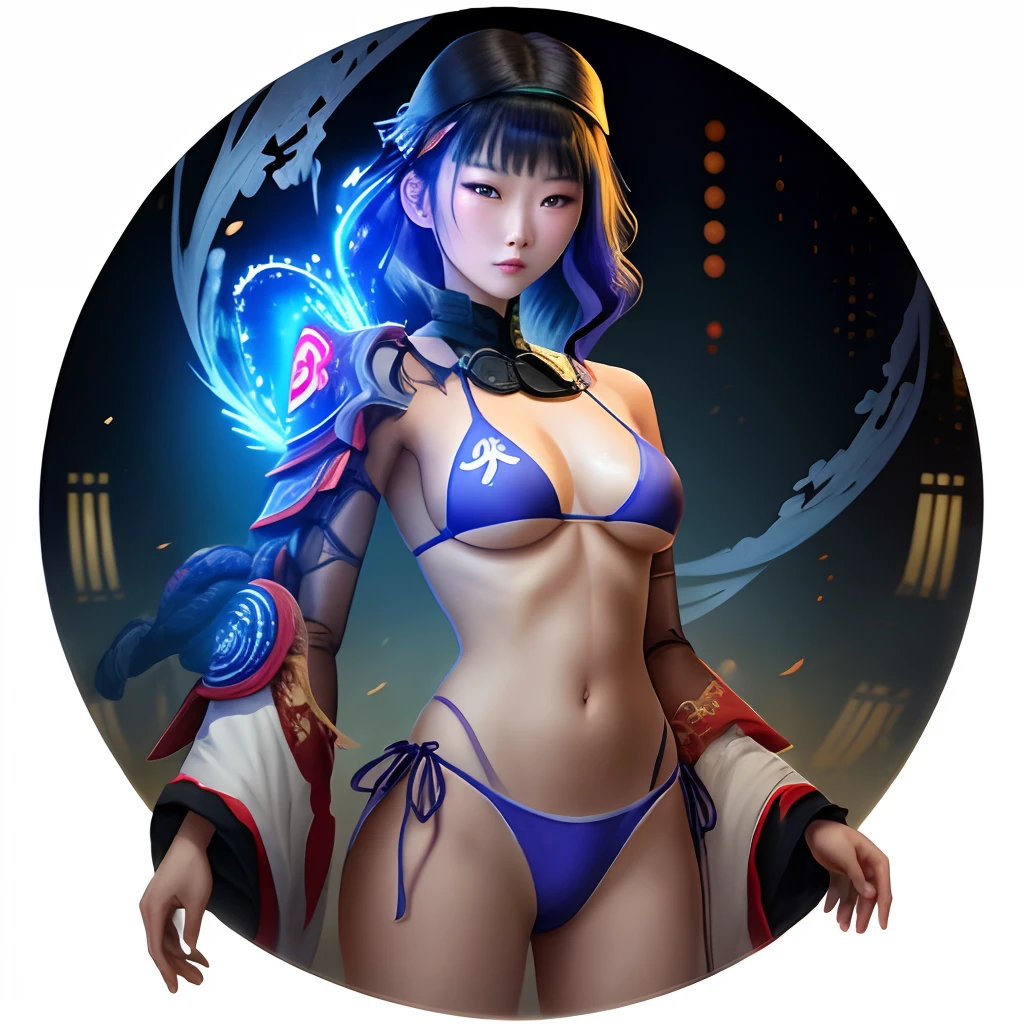 Raiden Shogun with transparent bikini