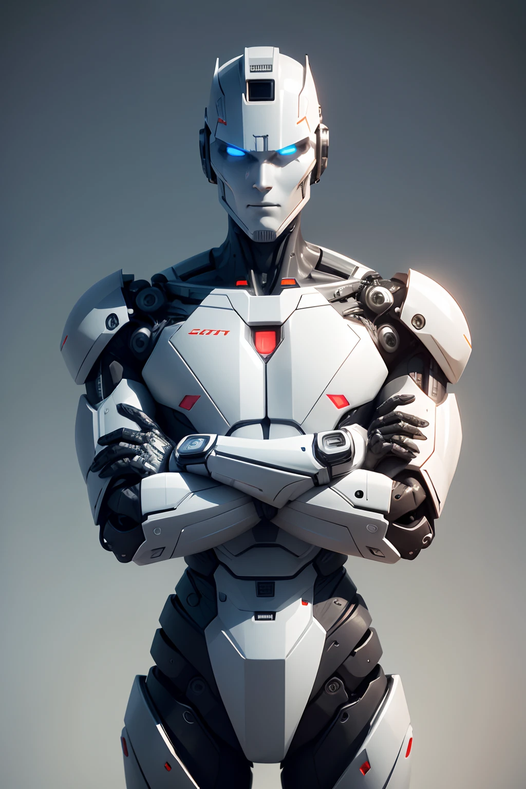 Portrait robot or cyborg arm crossed - High resolution man profile image.3d
Cyborg, Automated, Automatic, White, Arm