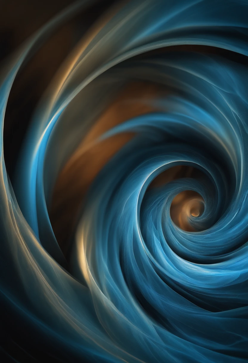 abstract spiral haze blue mesmerizing