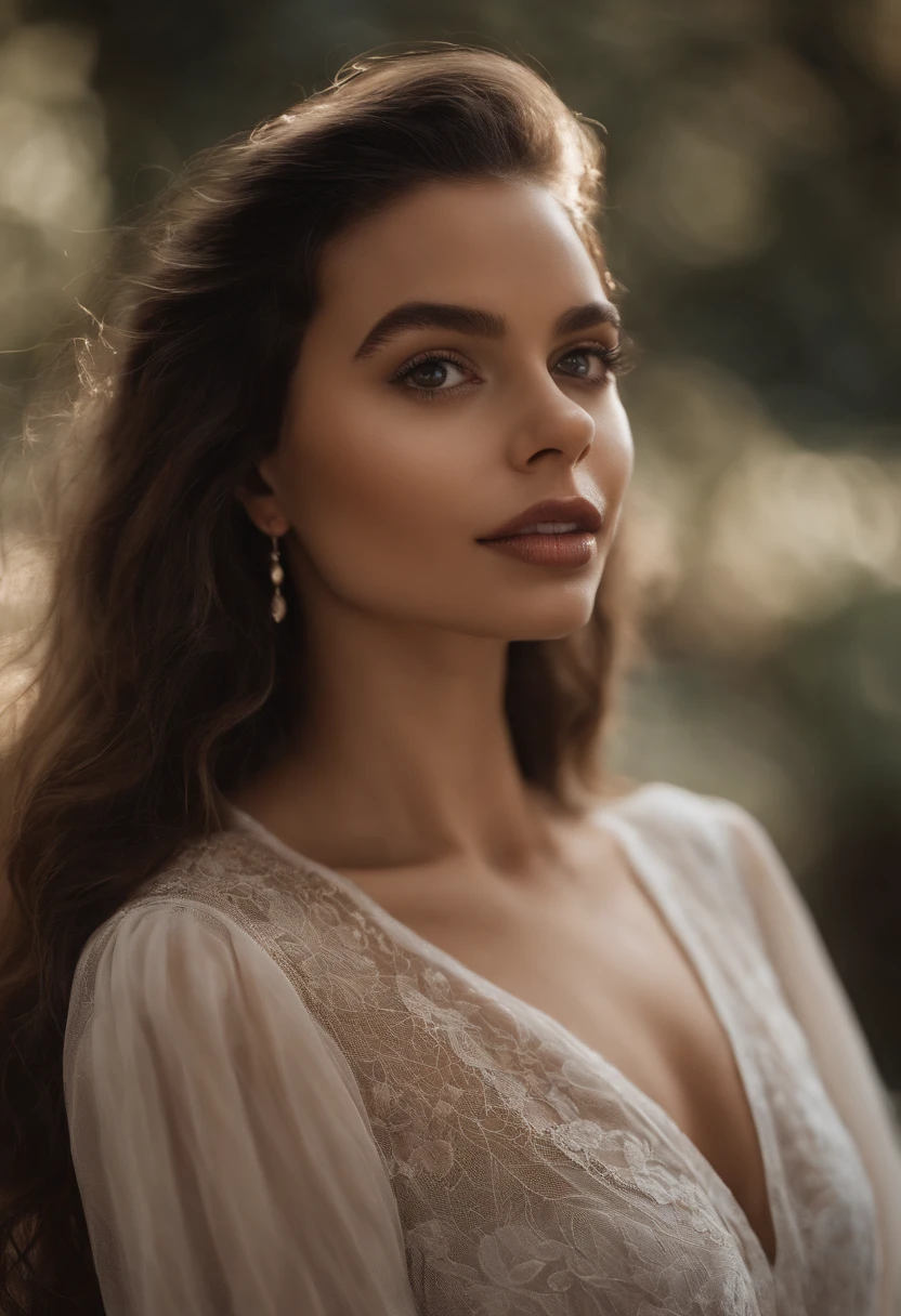 Arafed Mulher Cheia , com olhos castanhos, ultra realista, Tirado com Sony A7 III, Meticulosamente detalhado, Retrato Sophie Mudd, cabelos castanhos e olhos grandes, uma jovem mulher, Olhos no quarto, Violeta Myers, ohne Maquiagem, maquiagem natural, staring directly at camera, Rosto com Artgram, dezentes Maquiagem, Impressionante tiro de corpo inteiro, ajoelhado na cama, no quarto, medium to large bust size, nua com a buceta rosada