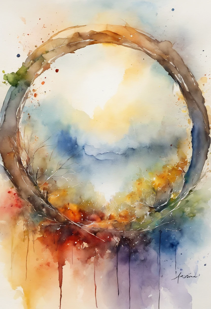 a halo and a infinit symbol