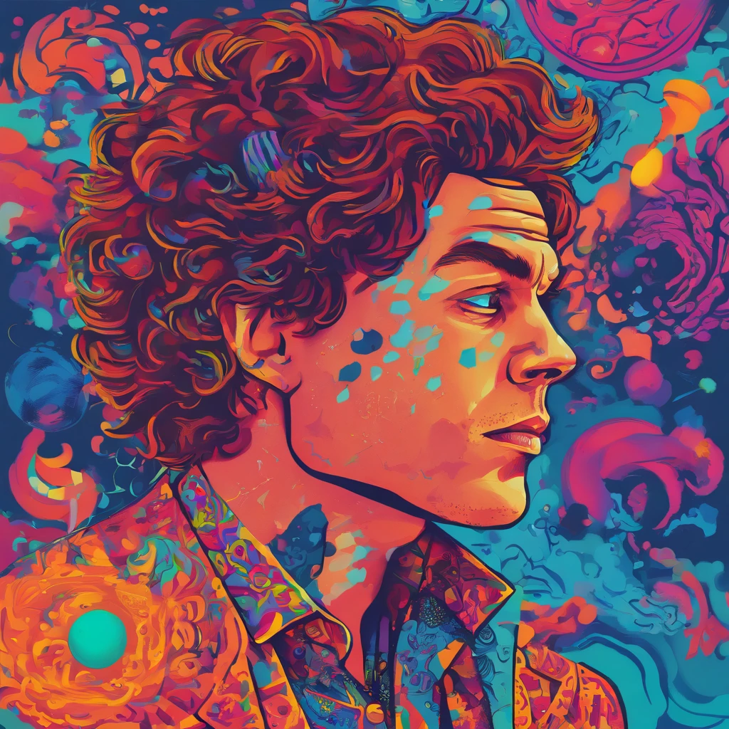 harry styles with not so big hair. is wearing a baby blue shirt with dark blue mages , imagem frontal, caio santos, Saadane AFIF, andrea rocha, Riyahd Cassiem, by Almeida Júnior, Mohamed Chahin, Asher Duran, icaro carvalho, by Antonio Parreiras, Alex, Astor Alexande