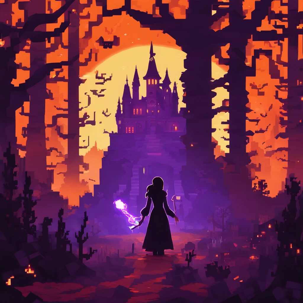 "(best quality, highres, ultra-detailed), The goddess casting mystical glowing spells in a haunted forest, orange and purple hues, portraits, vivid colors, extreme detail description, sharp focus, physically-based rendering, studio lighting, horror, witch, magical, eerie atmosphere, swirling fog, ethereal glow, ancient trees, twisted branches, moonlit sky, mysterious shadows, spellbinding, enchanting, hauntingly beautiful"