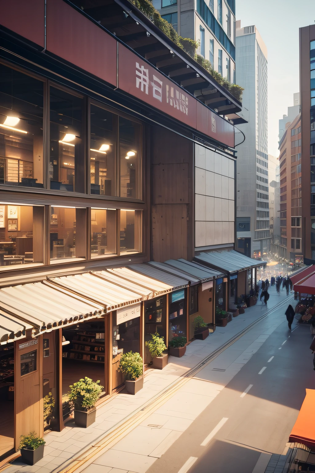 building; single space, multi-person space, work space, entertainment, silence, markets around
