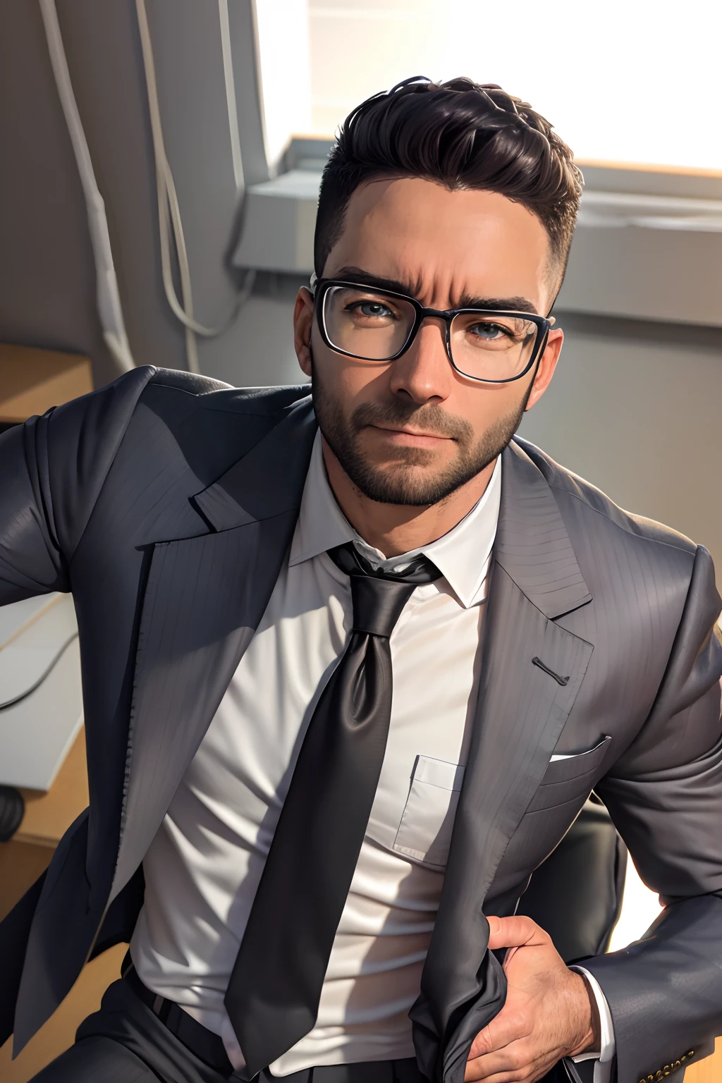 most beautiful artwork photo in the world, man, 30 years old men, office, black suit, change background to office , 8k quality, ultra realistic, clear picture, real human face, a young Business Man wearing modern brown suit , change background to office , 8k quality, ultra realistic, clear picture, real human face, black eyes, looking to the camera, black tie, without glasses, strong men body, muscles, muscle man, (vibrant, photograph realistic, Realistic, Dramatic, Dark, Sharp focus, 8K),