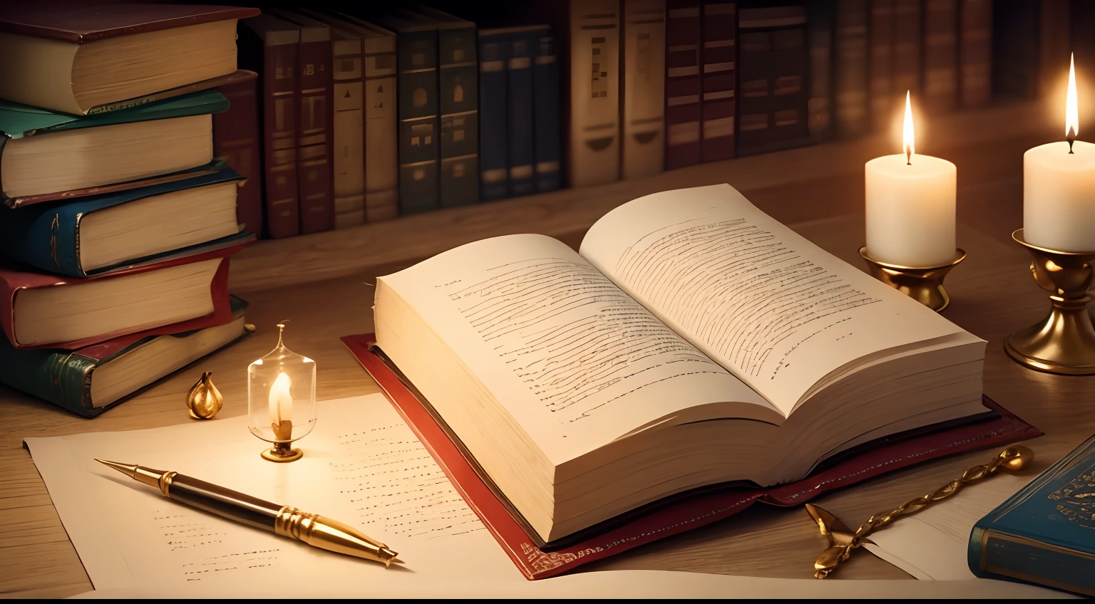 biblias e velas acesas