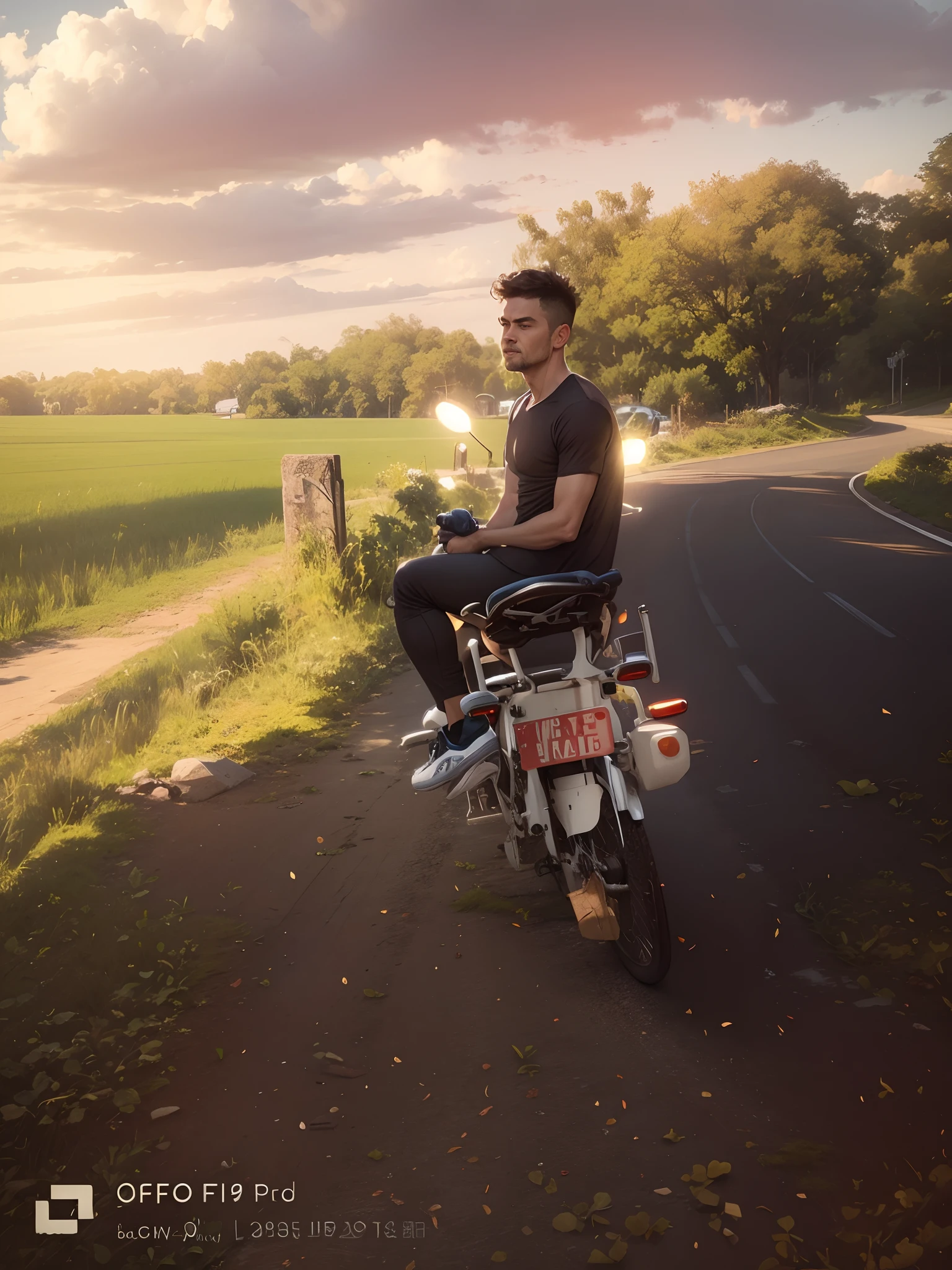 Change t shirt change bike change background smooth face