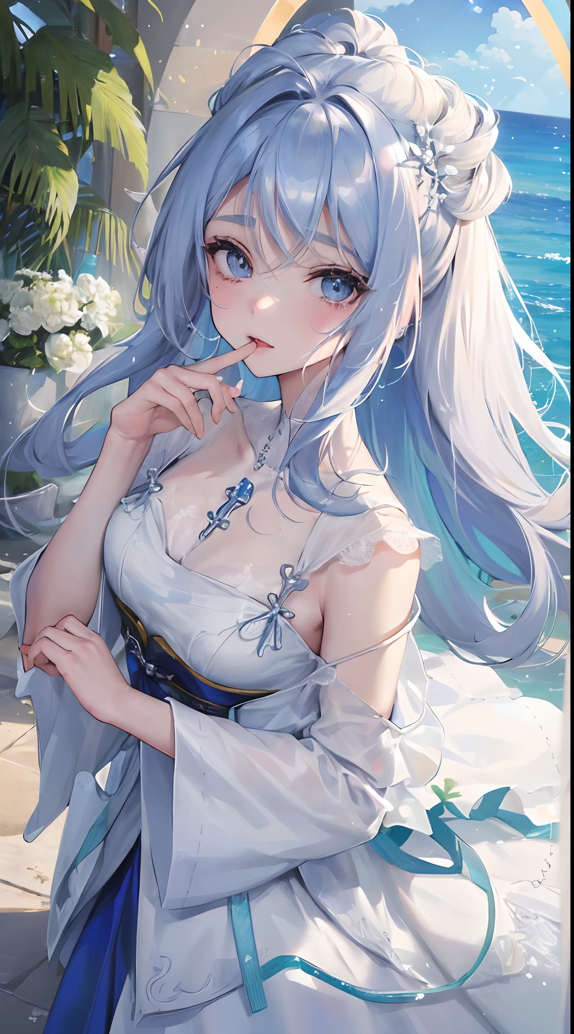Arte Oficial, Obra maestra, foco nítido, (hermosa hermosa linda mujer coreana: 1.3), (Hermoso lindo coreano: 1.3), Belleza coreana, Usar orejas de gato en la cabeza, delicado cabello hermoso y ojos y cara, realista, Ultra detallado, beautiful girl, glowing white particles, (sidelit: 1.2), Esbelto, Risa dentada, ((Riendo con los ojos abiertos)), Cabello largo y lacio, expresiones faciales sexys, Arquitectura, (Paisaje urbano: 1.7), Dynamic hair, Cabello largo y lacio, fino cabello rosa platino, Brillantes ojos azules, (Camisa plisada azul + falda blanca), Medias blancas, Pale skin, Accesorios para el cabello, epic scenery,dentro del mar,(Beautiful and detailed eye description),motor irreal:1.4,UHD,La mejor calidad:1.4, (fotorrealista:1.4),( textura de la piel:1.4), (obra maestra:1.8),