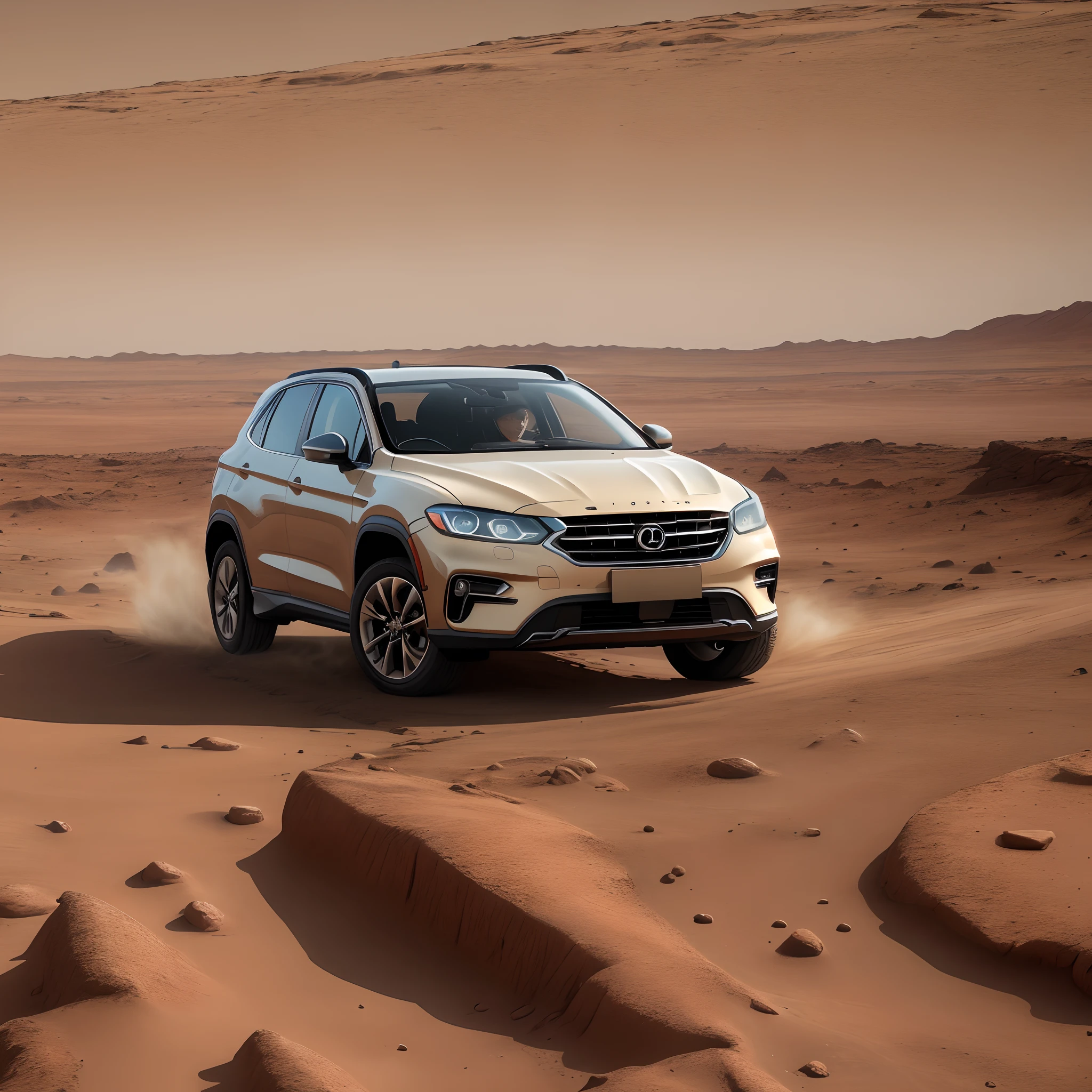 Driving a car on mars