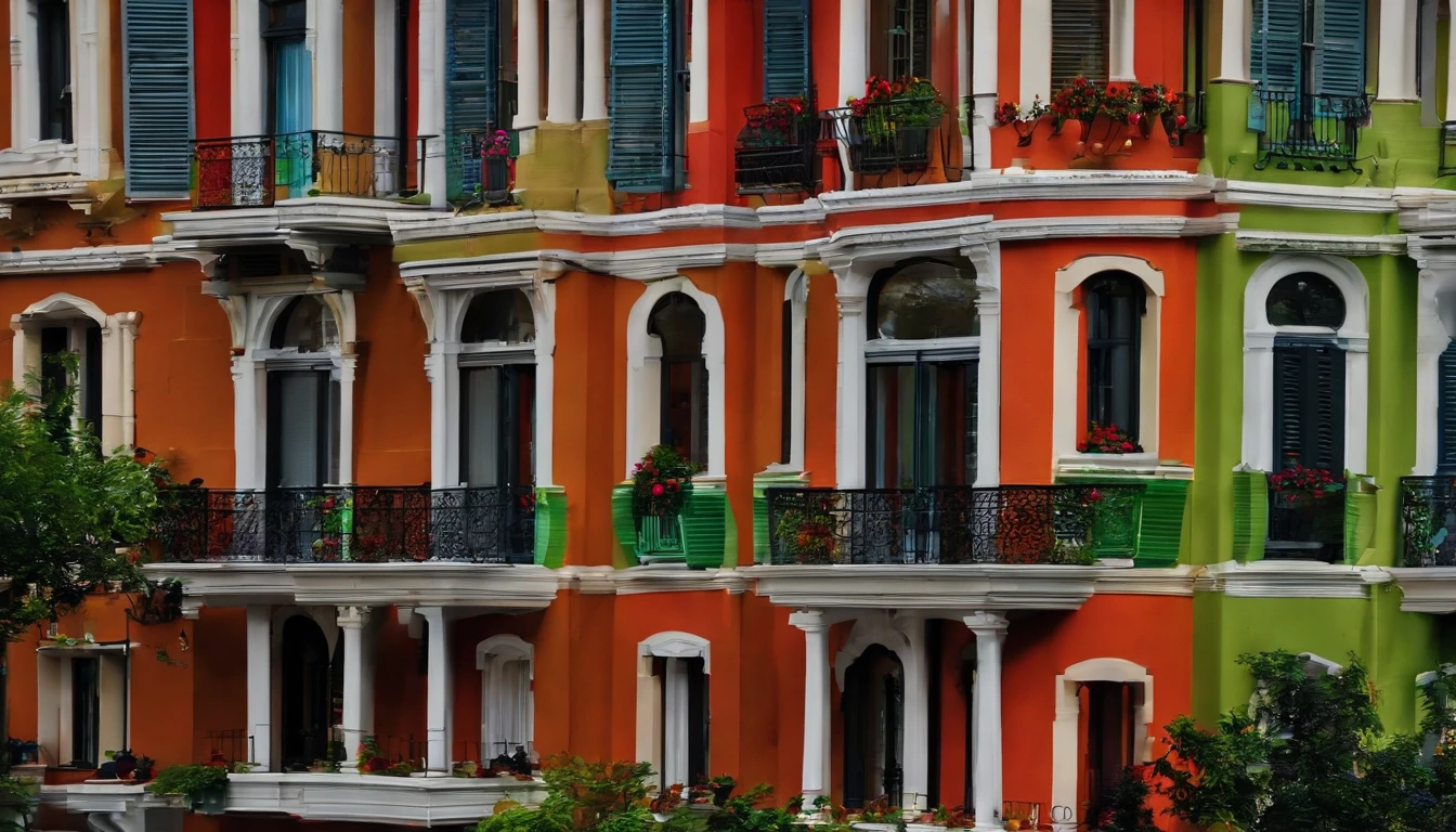 An apartment building with several units. One of the units is in debt from condominium quotas, detalhista, real