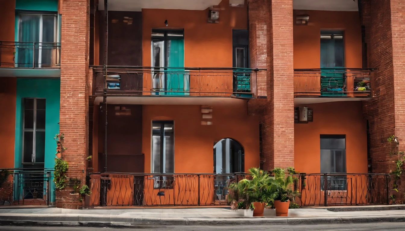 An apartment building with several units. One of the units is in debt from condominium quotas, detalhista, real