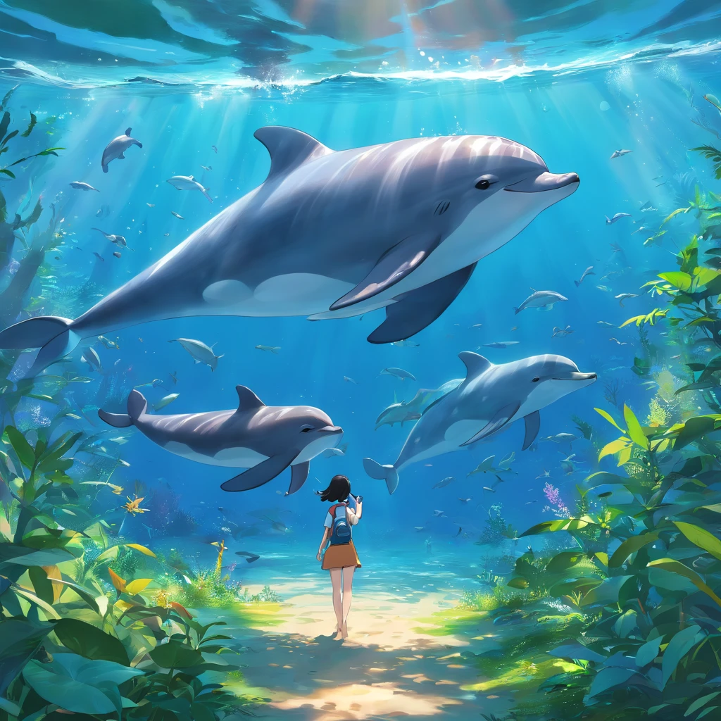 (The legend of the porpoise: 1.2), (trouble: 1.1) Amazon rainforest, Rivers, (intricate high detail), (Hiperde Tarhad), 8k HDR, high details, A LOT OF DETAILS, highly quality, (Coloration: 1.3), with metal hands