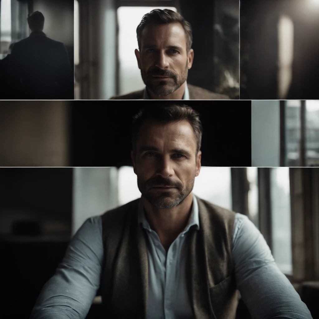 face avant portrait Homme 40 ans