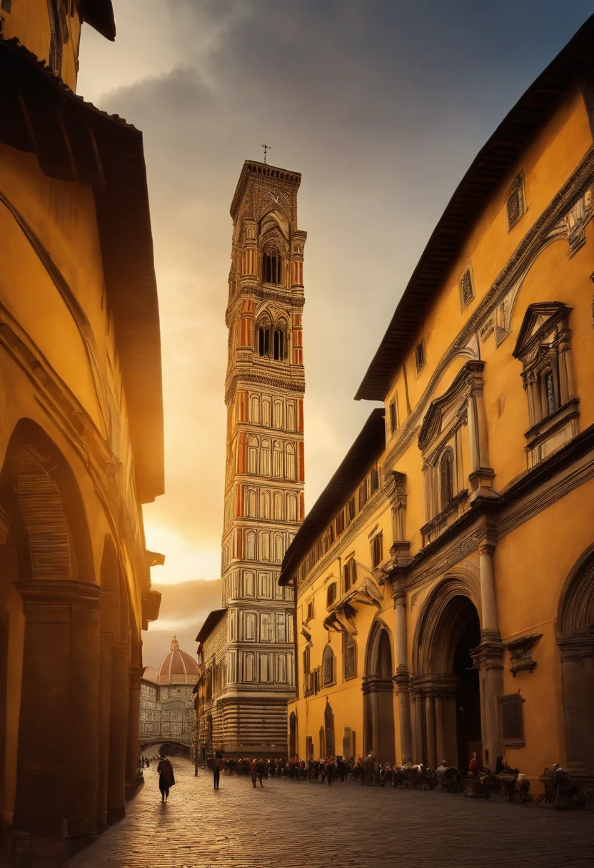 Renaissance Florence: An image of the city of Florence during the Renaissance, highlighting his rich cultural heritage and the historical context in which Machiavelli lived