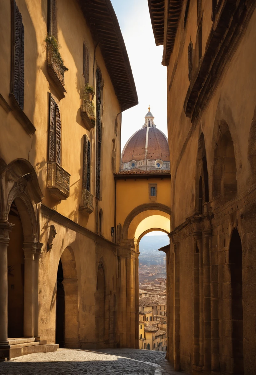 Renaissance Florence: An image of the city of Florence during the Renaissance, highlighting his rich cultural heritage and the historical context in which Machiavelli lived