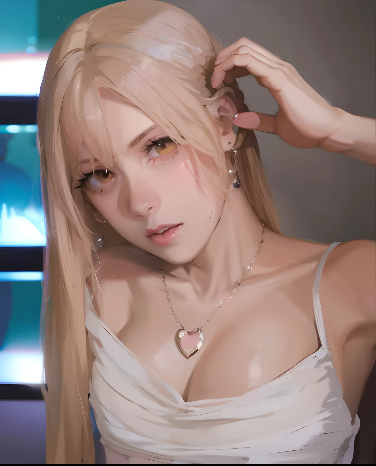 highly detailed photo of lunafreya nox fleuret, final fantasy xv, bright eyes, intricate, highres, 8k, ahegao, open mouth, tongue out, rolling eyes, wet, detailed hair, detailed skin, masterpiece, blonde hair, award-winning photography, sharp focus, dramatic lighting, unreal engine 5<lora:LunafreyaFF:0.8> <lora:projectunrealengine5_Lora300:0.4> <lora:ahegao_v12:0.9>