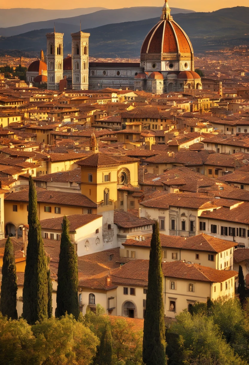 Renaissance Florence: Image of the city of Florence during the Renaissance, Highlight his rich cultural heritage and the historical context in which Machiavelli lived