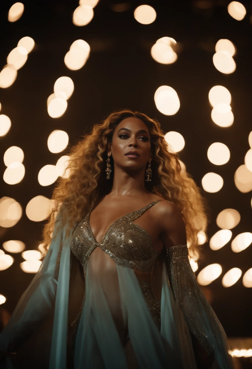 Beyoncé as a rich belly dancer, marveling while dancing and looking slightly at the sky in the desert, a color photo by Jesse Richards, instagram contest winner, maximalism, feminine, extremely beautiful, photography, detailed symmetrical realistic face, extremely detailed natural texture, fuzz peach, long windy messy hair, masterpiece, absurdists, nikon d850 film stock photography, kodak portra 400 camera f1.6 lens, extremely detailed, amazing, fine details, hyper realistic texture, dramatic lighting, unrealengine, trend in artstation, cinestill 800 tungsten, looking at the viewer, realistic photo, RAW photo, TanvirTamim, high quality, highres, sharp focus, extremely detailed, cinematic lighting, 8k uhd, -imagine-
