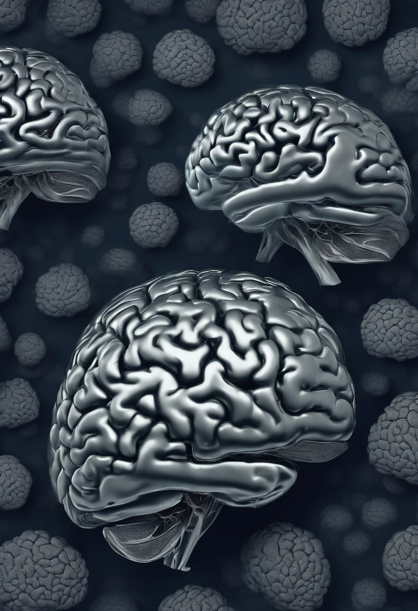 Animated brain background with one color only, foto de perfil