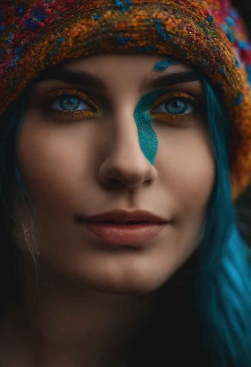 Girl with cum all over her face
