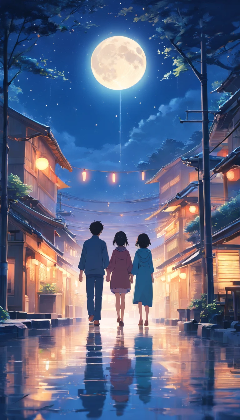 Huddled under the streetlight