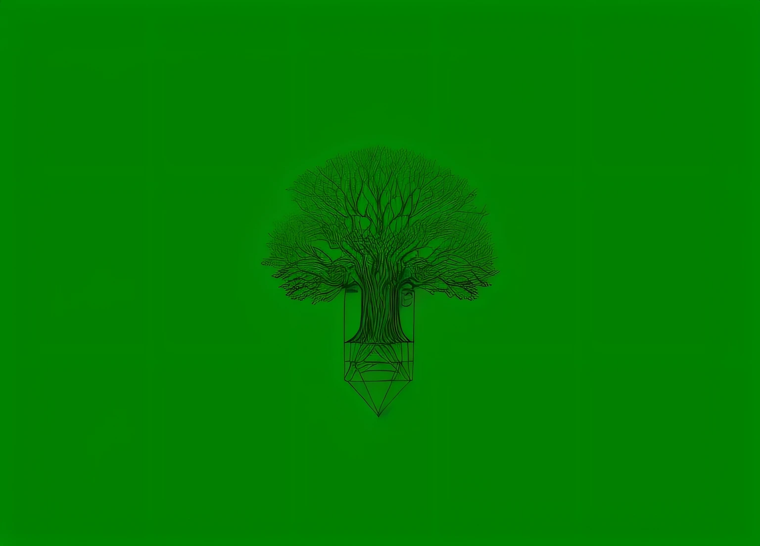 there is a drawing of a tree with a realistic, large green tree, Yggdrasil, Threyda, tree of life seed of doubt, simple tree fractal, collective civilization tree, tree druid, World Tree, the world tree, fundo forestpunk, speedtree, brain tree eye holy grail, central tree, made of tree and fantasy valley