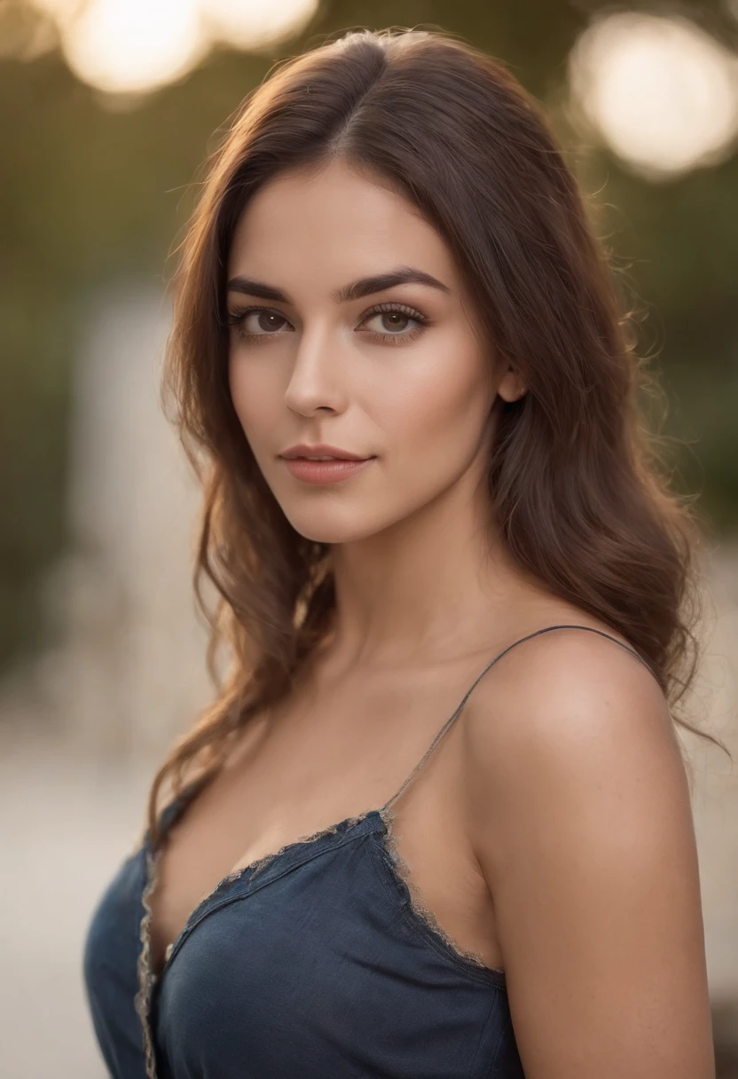 garota mexicana, 26 anos, cabelo castanho, olhos castanhos, retrato, mulher bonita, Olhos Hidratados, roupas casuais, Rosto bonito, jovem sexy, sorriso meigo, seios grandes, shorts jeans, top curtir com decote,Other position,outra posse, melhor qualidade existente, Uplighting
