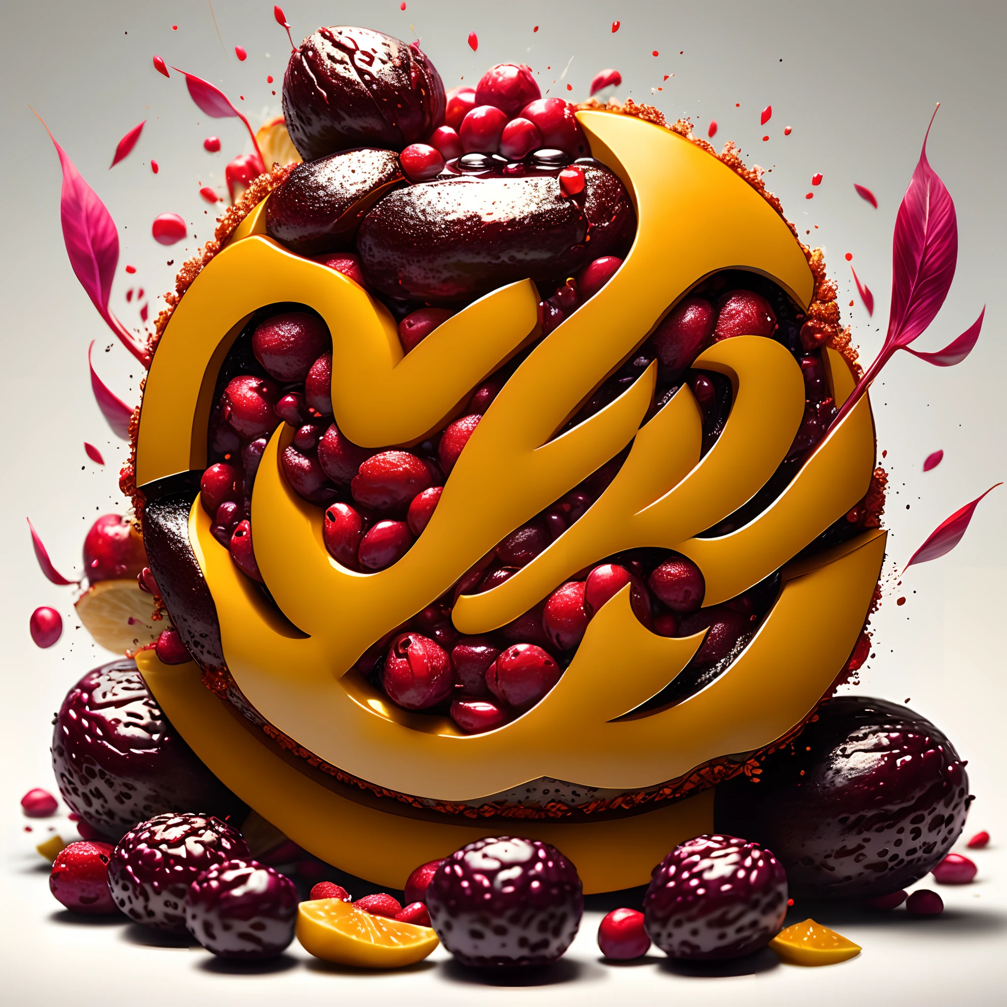 Create an açaí logo with the name açaí da gabi