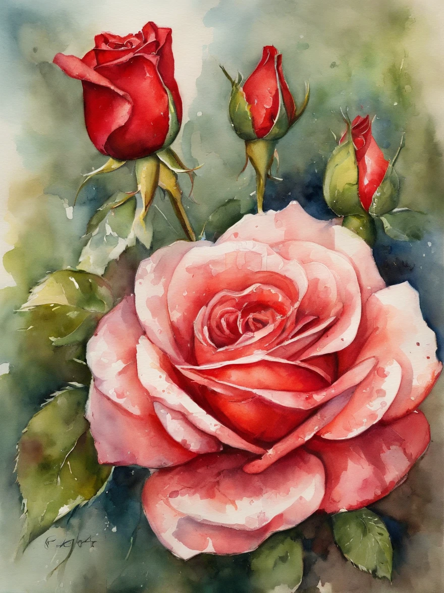 Incredible and spectacular scenes, ((alta calidad)), ((Detallado)), ((fantasy)), "Plasma rojo, realista, La mejor calidad, 4k, Flores atrapadas en rosas rojas en la parte superior realista", Calidad de imagen (Efecto de renderizado 3D) , Detalles exquisitos,