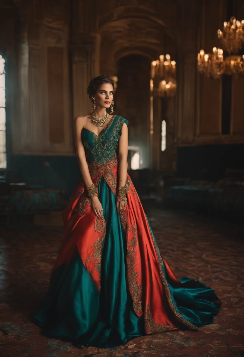 Mulher sarada de vestido mostrando a calcinha