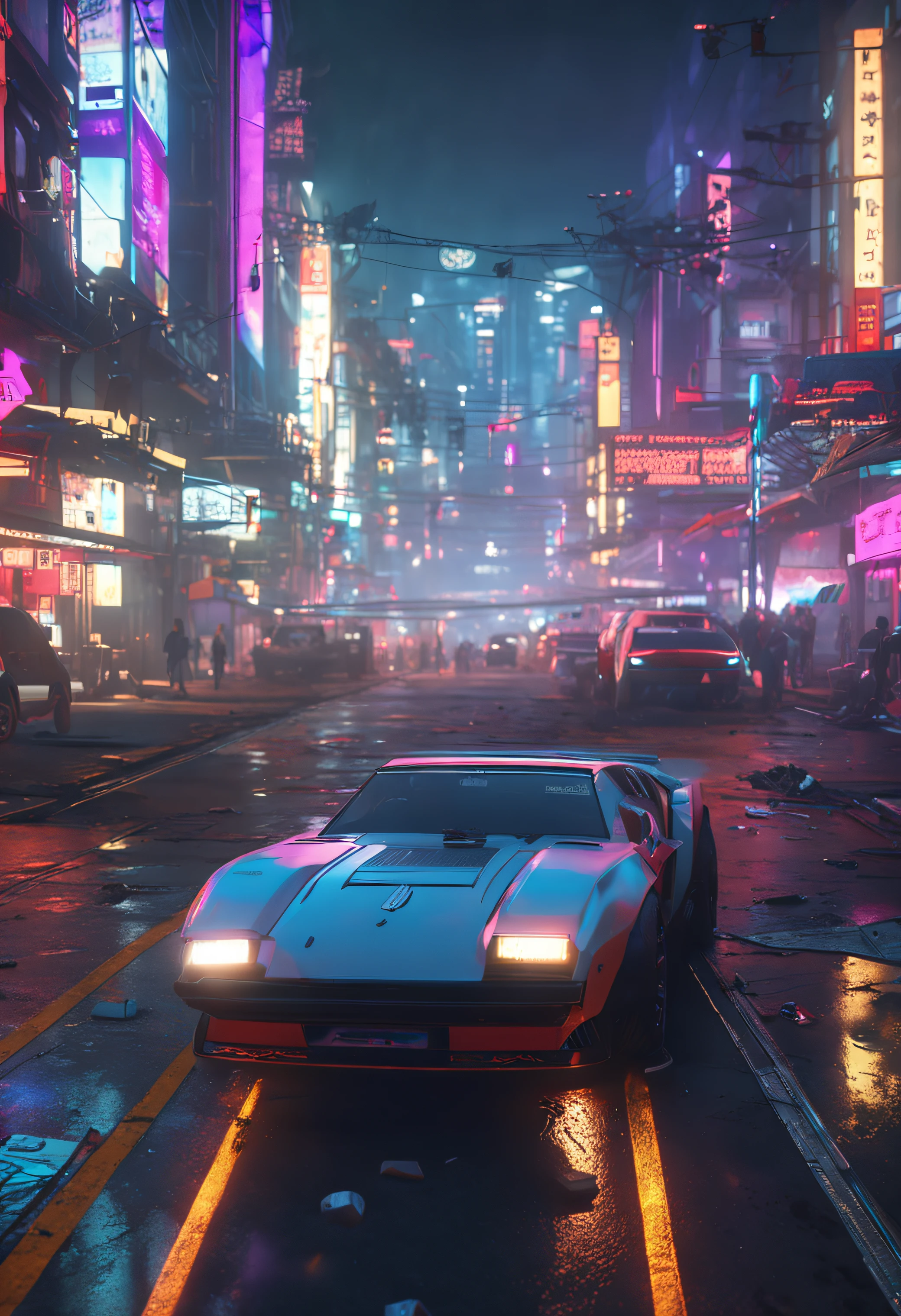 photorealistic, ,best quality,masterpiece,highly detailed,ultra-detailed, best background Wallpaper, cyberpunk city. 4k 3d render unreal engine 5 rendered with blender and octane global illumination from photorealistic hyper realism concept art by greg rutkowski loish rhads ferdinand knab makoto shinkai tian zi trending on cgsociety Desktop Wallpaper