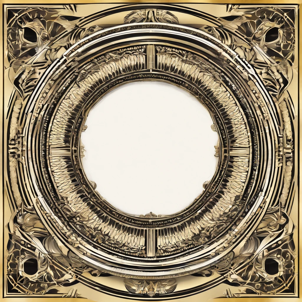circle border, circle frame, (picture frame), token border used for online game, no character, cyberpunk frame design, border touches edges of image canvas,