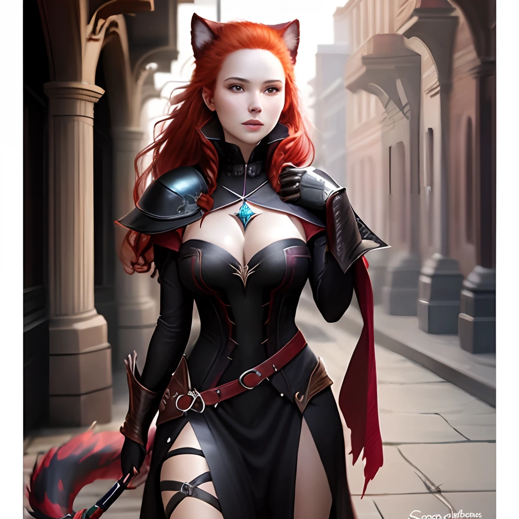 Red haired sorceress shadow panther