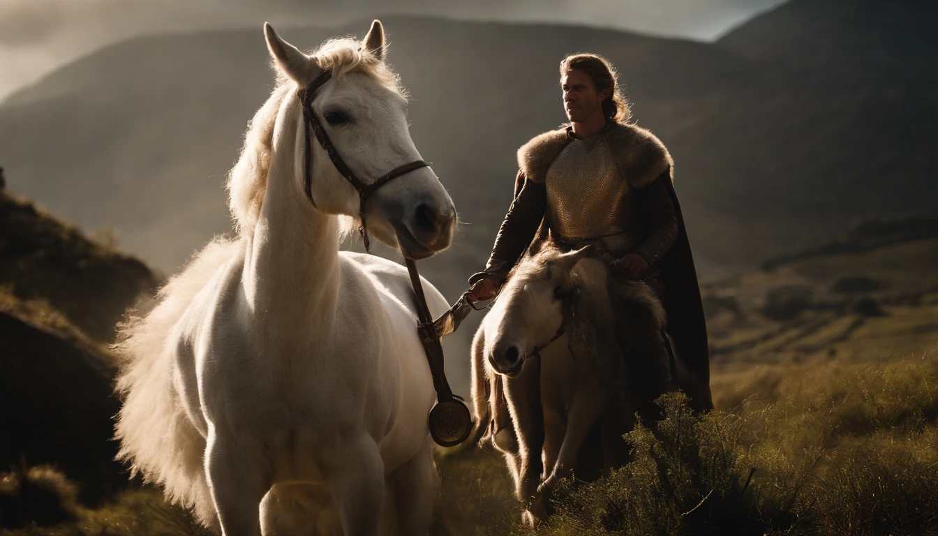 "I watched as the lamb opened the first of the seven seals. Then I heard one of the four living creatures say in a voice like thunder, 'Come!' I looked, and there before me was a white horse! Its rider held a bow, and he was given a crown, and he rode out as a conqueror bent on conquest.