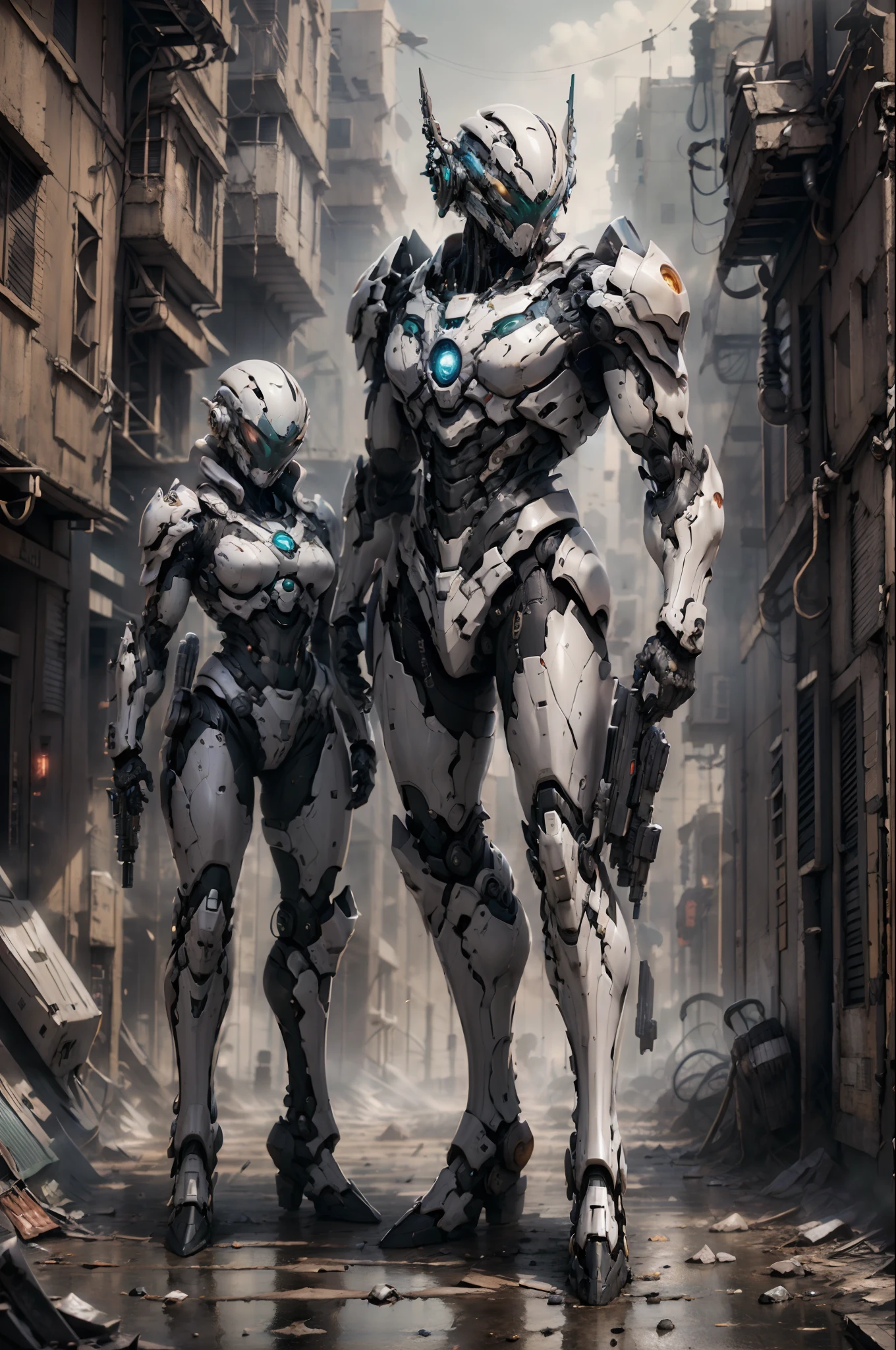 Exoskeleton armor, leopard armor, high-tech equipment, people wearing exoskeleton armor --auto --s2