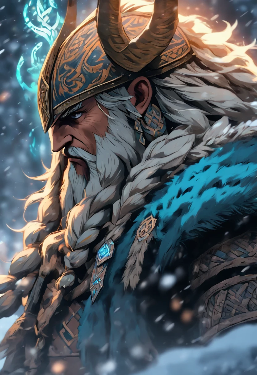 the best quality, very high resolution, detailed 4K CG, master piece, ragnarok, vikings, nordic clothing, viking war, rune tattoos, snow, yggdrasil, nordic mythology, rune tattoo, beautiful aesthetics, beautiful image