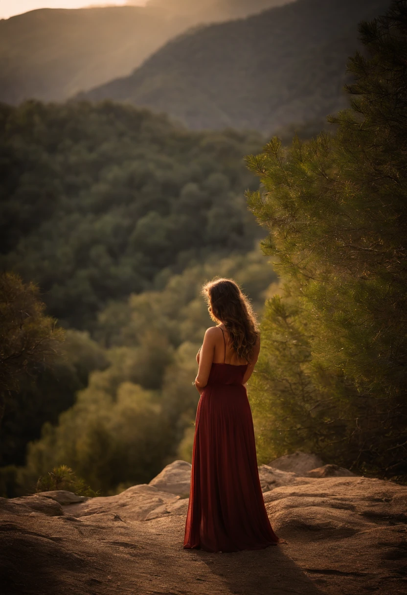 ((cuerpo completo, feliz)), Hermosa chica europea, pelinegro, 20 year, sexy, Obra maestra, La mejor calidad, Ultra detallado, solo, al aire libre, mountains, Naturaleza, feliz, desnuda, bathes in a mountain lake, Negocio de Camping, Ropa de senderismo montada en el suelo, selva, Rocas, Kali, madera, humo, Sombras, contraste, cielos despejados, analogue style, (Mira al espectador: 1.3) (textura de la piel) (movie grain: 1.3), (warm tint, warm hue) :1.2), Primer plano, light cinematic, sidelit, Ultra Highres, mejor sombra, ......RAW, cuerpo completo