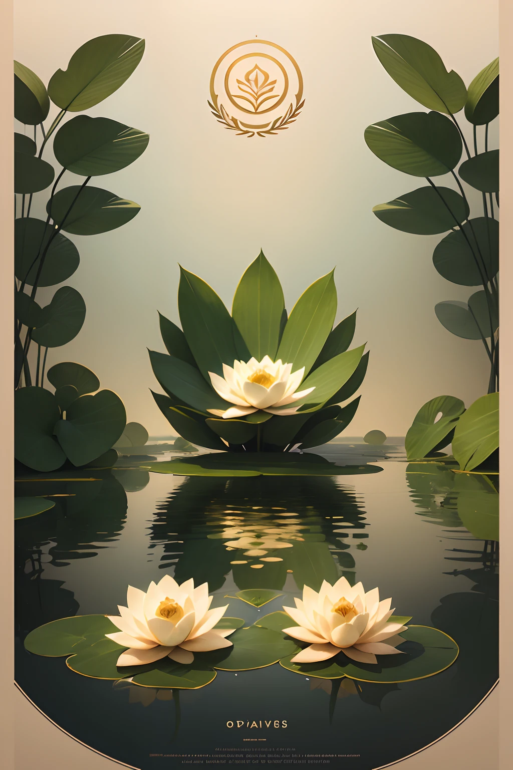 lotuses，Poster illustration