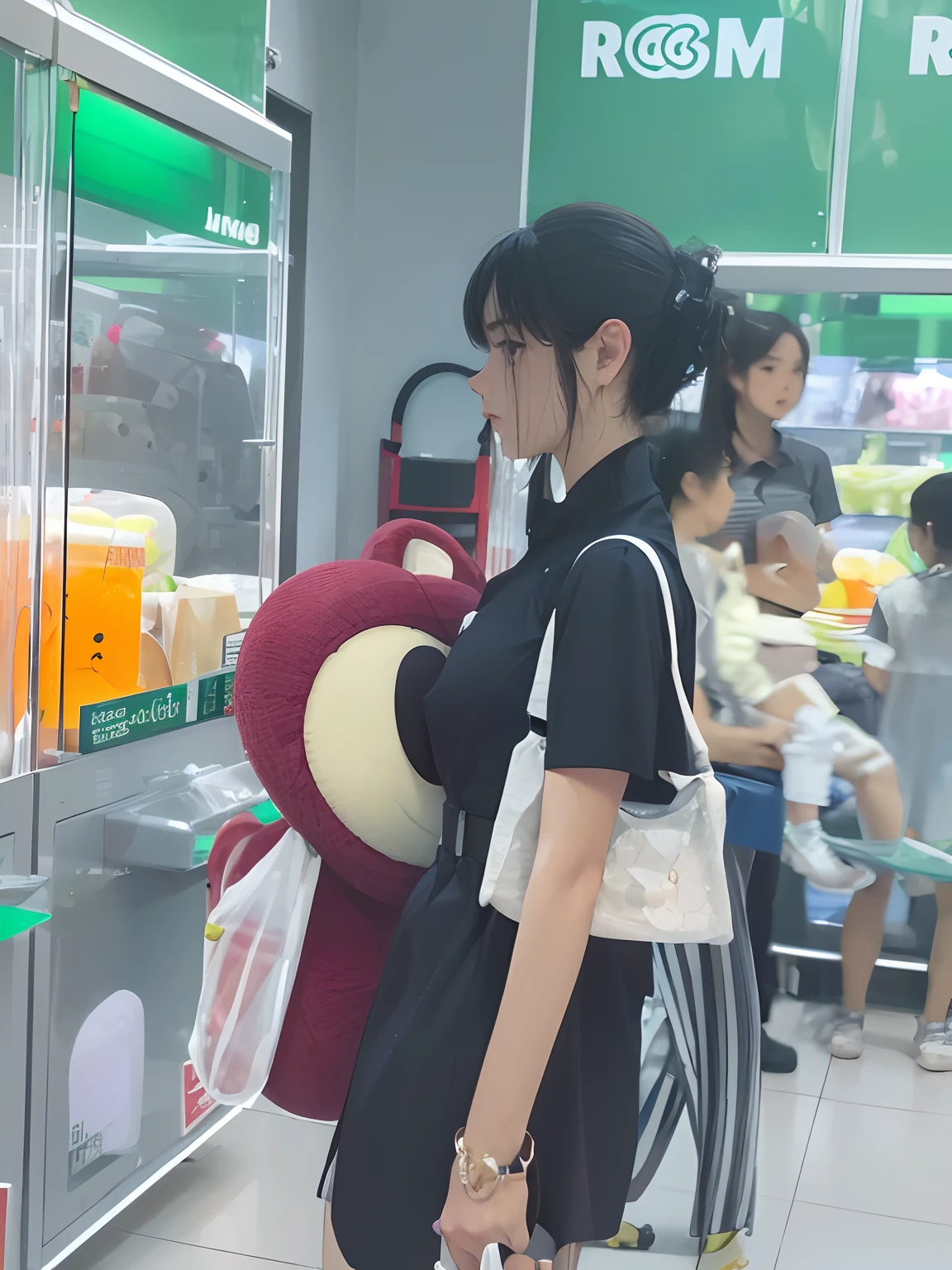 1girl, solo, white polo shirt, white sneakers, tennis wear, white miniskirt, masterpiece, best quality, realistic, hyper-detailed, (shiny skin, sweaty:1.4), absurd, looking at viewer, short black hair, brown eyes, slender, dynamic lighting, high resolution, sharp focus, depth of field, detailed eyes, sharp pupils, realistic pupils, (small breasts:1.6), (thick thighs:1.0), outdoor, sky