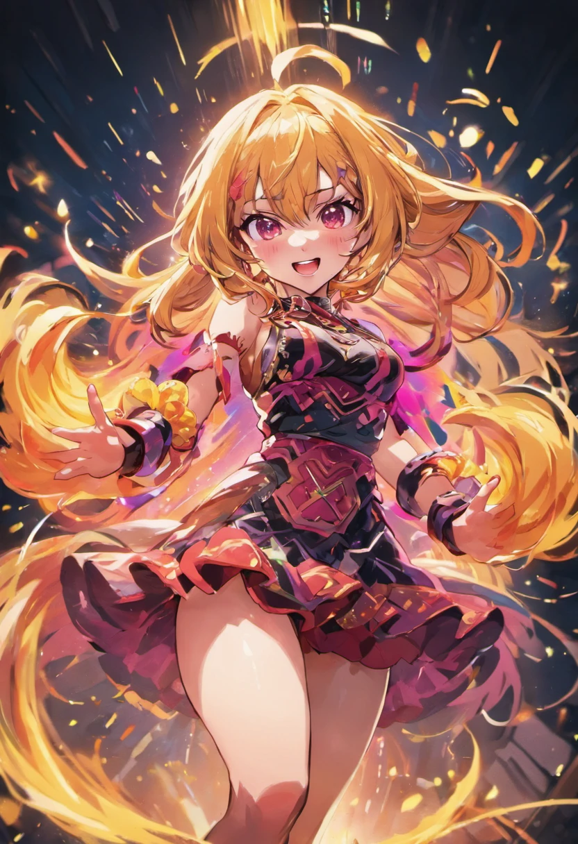 best quality,4k,8k,highres,masterpiece:1.2,ultra-detailed,realistic:1.37,anime
A girl with vibrant and expressive eyes, long flowing hair and a cute smile. She is dressed in a colorful and stylish outfit, inspired by the anime style. The background features a vibrant and dynamic scene with scrolling YouTube anime videos, filled with bright and vivid colors. The lighting is soft and atmospheric, creating a dreamy and magical atmosphere. The overall image quality is of the highest standard, with ultra-detailed rendering and realistic textures. The artwork has a professional and polished feel, with sharp focus and physically-based rendering. The color palette is vibrant and saturated, with a mix of warm and cool tones, giving the image a lively and energetic feel. The anime style is emphasized, with a touch of stylized and exaggerated features, capturing the essence of the YouTube anime girl aesthetic.