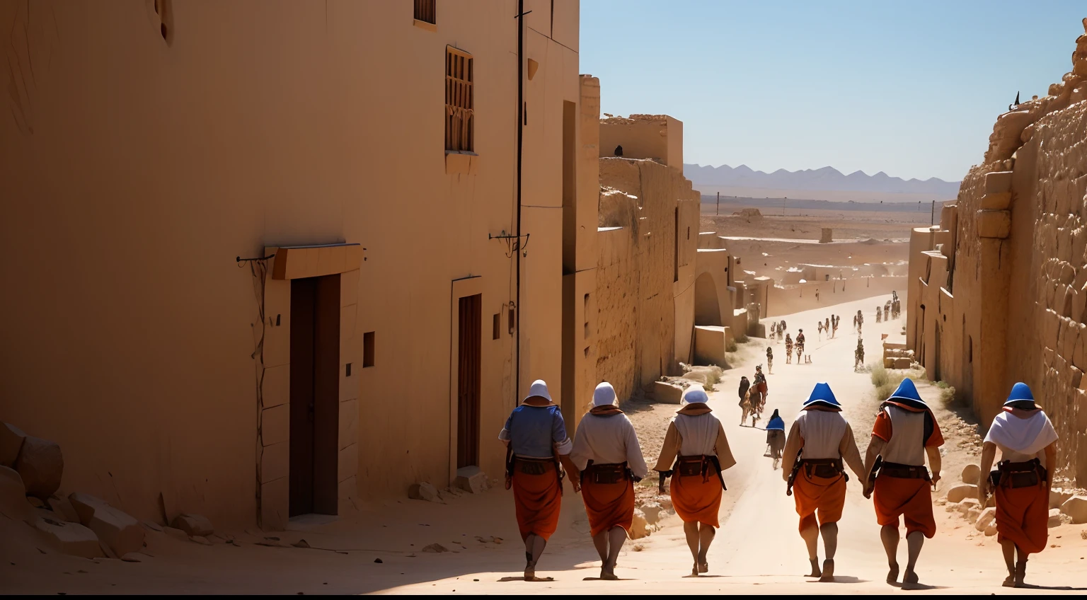 Three 10 years old chubby male boys with huge ass weraing tight thongs and walking in crowded souk in moroccan atlas montains. No girls or women in the scene just chubby male boys