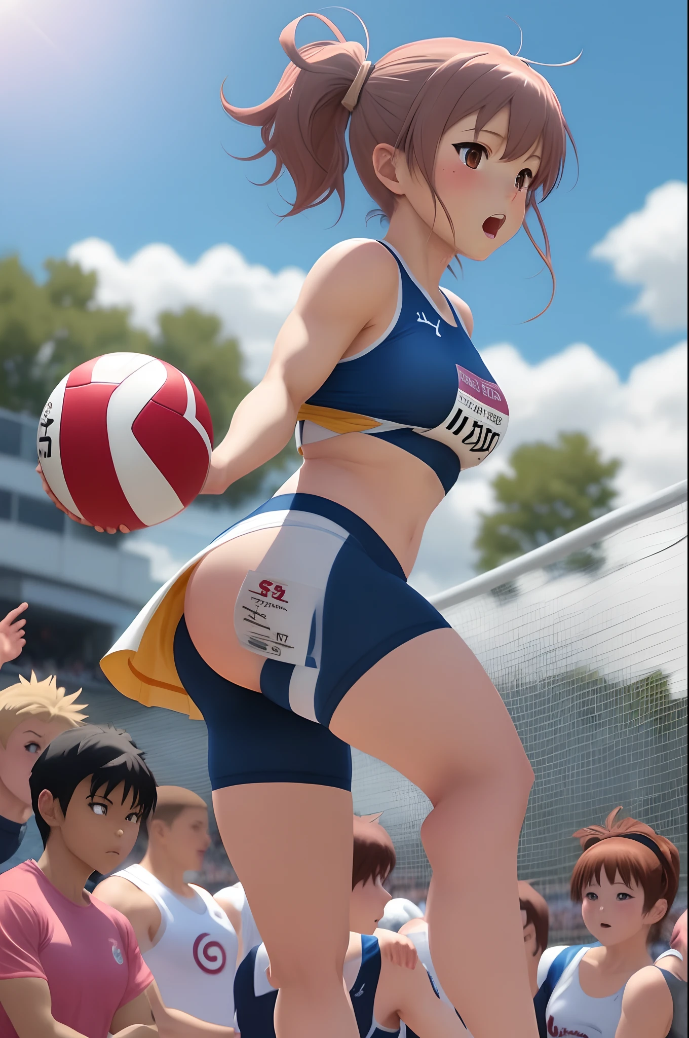 Athlete anime girl