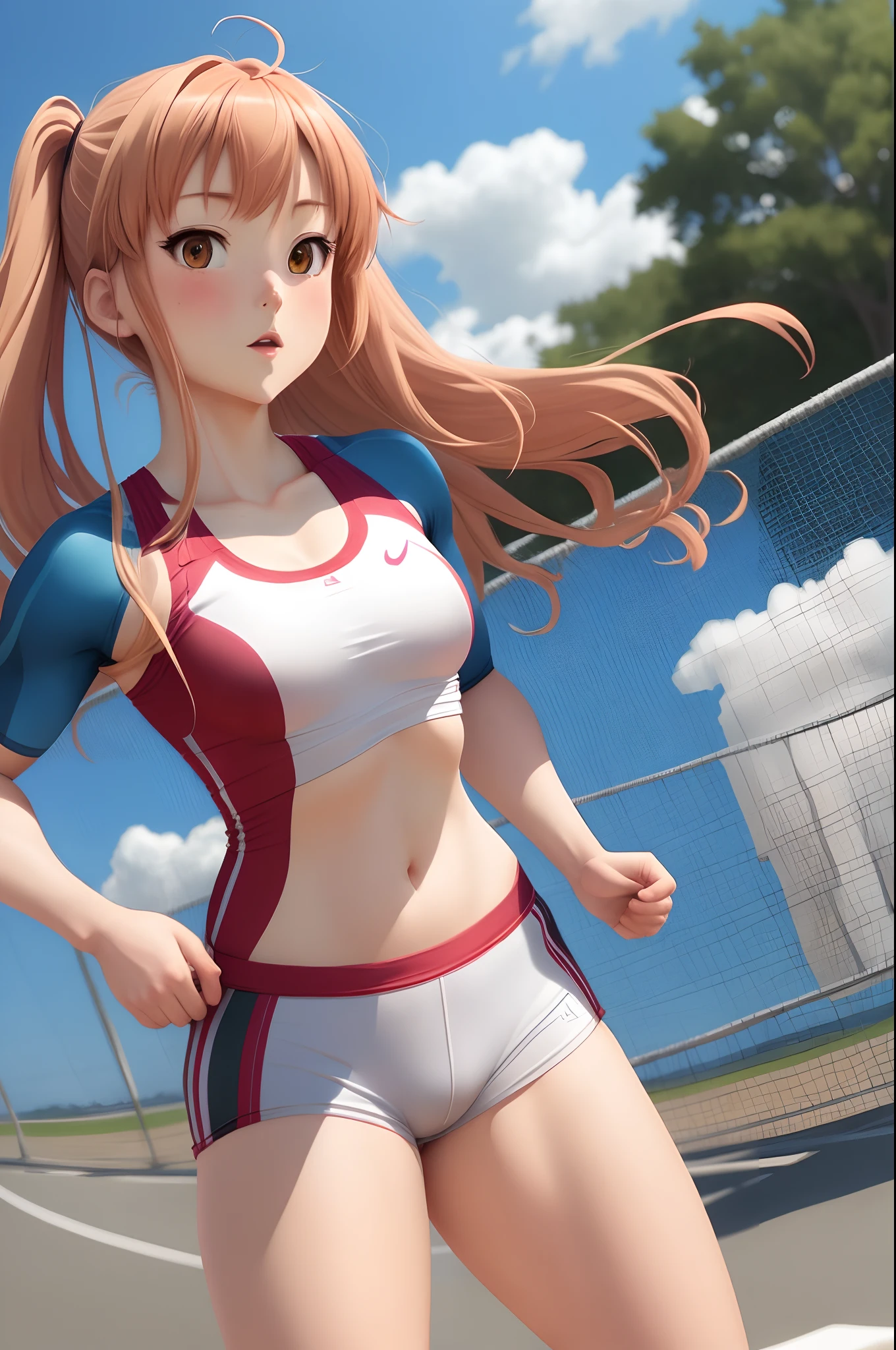 Athlete anime girl